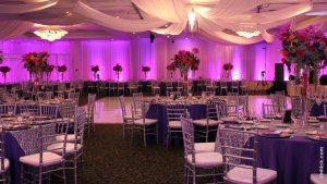 Arabian Nights hall setup at the Bayanihan Arts and Events Center used as a banquet hall in Tampa, Florida